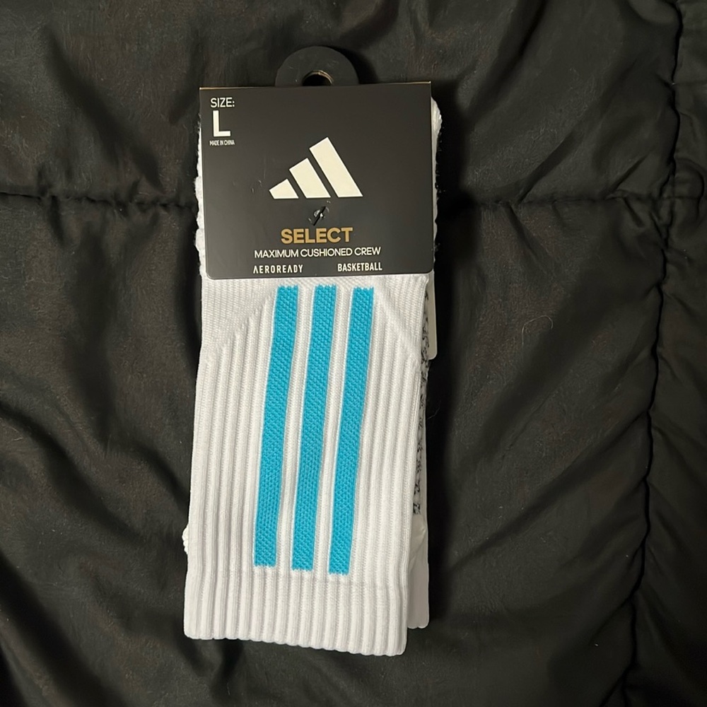 Adidas McDonald’s All-American Game Select Basketball XL Socks (Baby Blue)